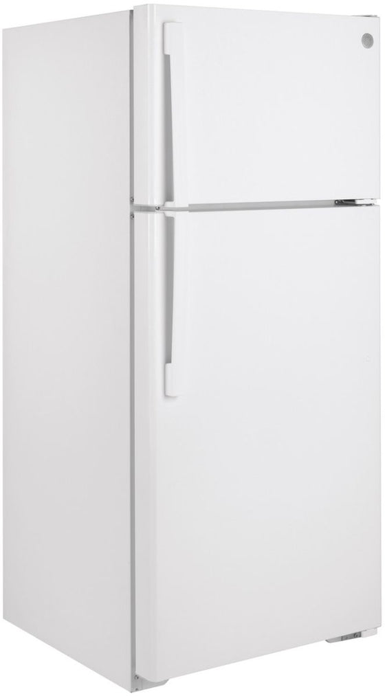 GE® 28" 16.6 Cu. Ft. White Top Freezer Refrigerator