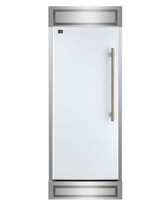 FORNO® Maderno Series Espresso 28" 13.6 Cu. Ft. White Built-In Column Refrigerator